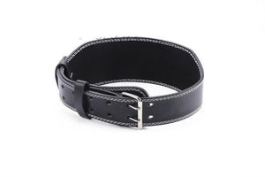 Leather Weightlifting Belt Gym Fitness Powerlifting Back Support  Belt - fitople