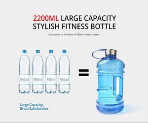 Half Gallon Fitness Water Bottle - fitople