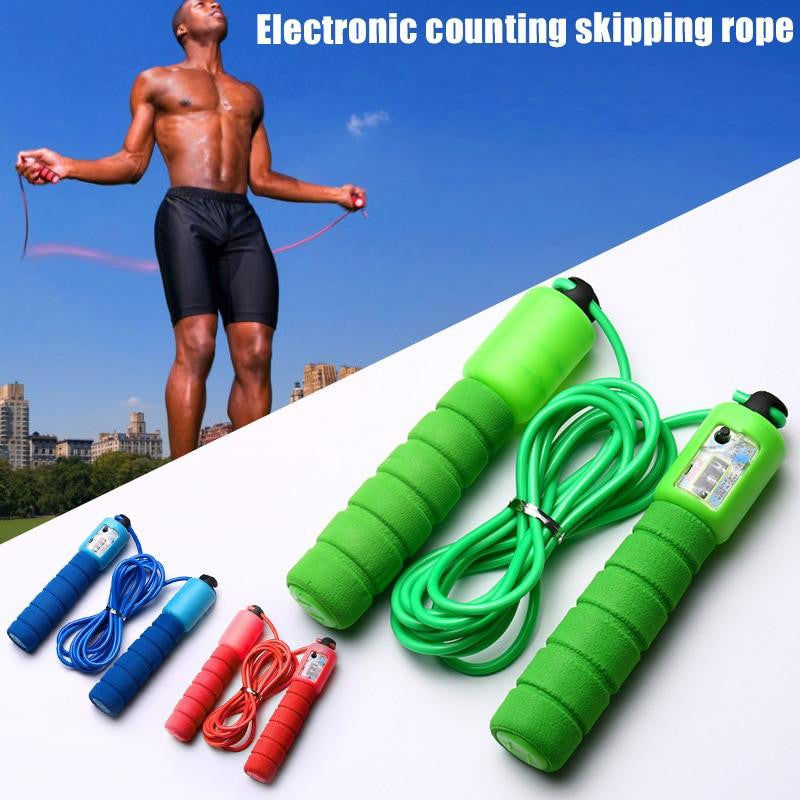 Sports Fitness Adjustable Fast Speed Counting Jump Skip Rope - fitople