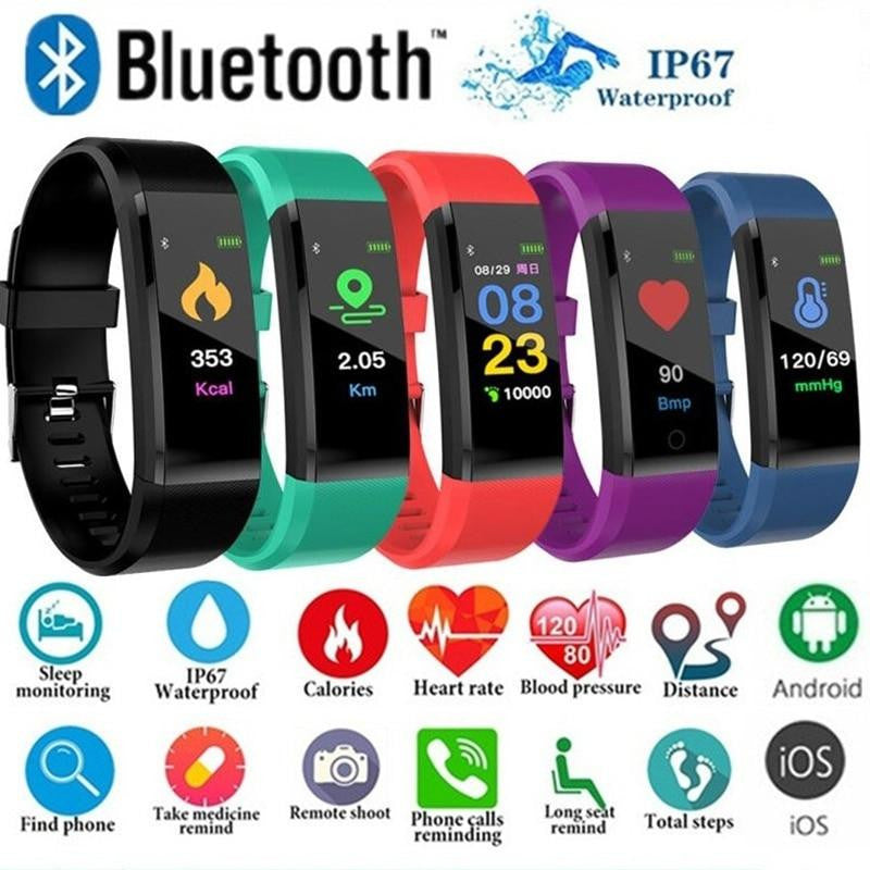 Blood Pressure Heart Rate Monitoring Pedometer - fitople