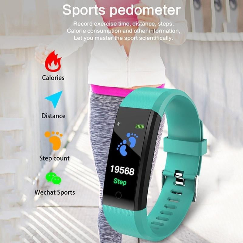 Blood Pressure Heart Rate Monitoring Pedometer - fitople